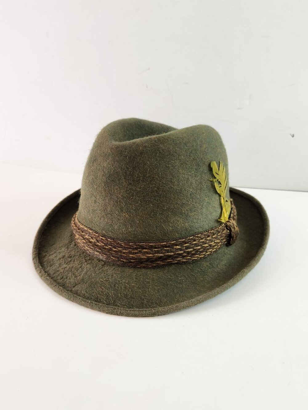 Dark Green Biltmore Woodbine Trilby / Fedora Hat Size 7 1/4